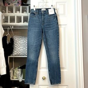 Abercrombie & Fitch Women's Straight Leg Jeans - Blue